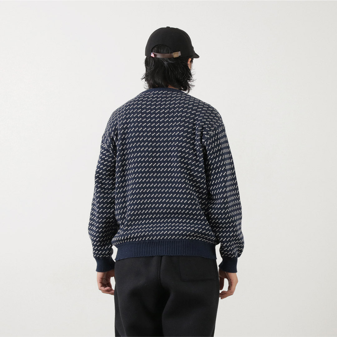 BINGHAMTON KNITTING COMPANY(ビンガムトンニッティングカンパニー) バーズアイ クルーニット