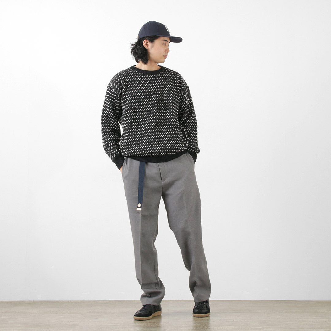 BINGHAMTON KNITTING COMPANY(ビンガムトンニッティングカンパニー) バーズアイ クルーニット