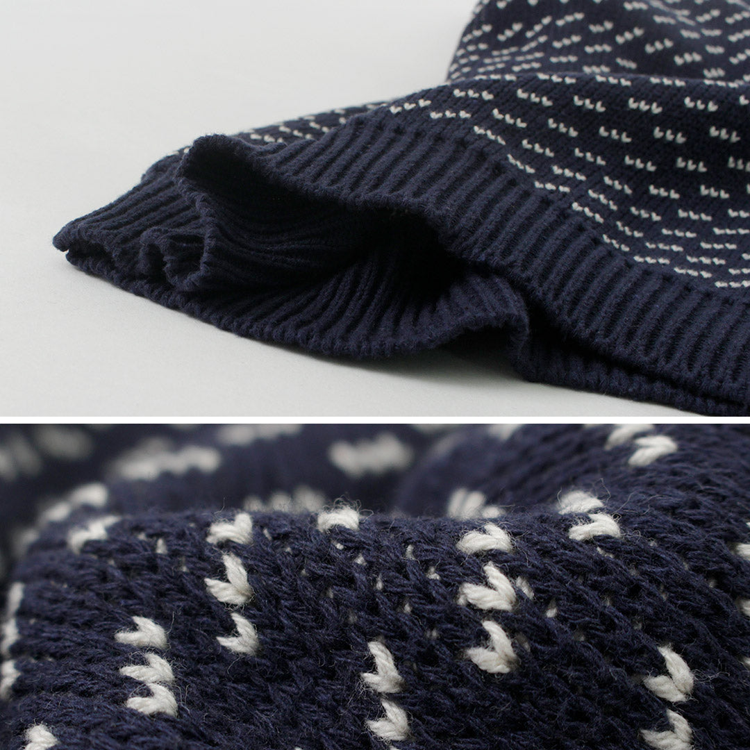 BINGHAMTON KNITTING COMPANY(ビンガムトンニッティングカンパニー) バーズアイ クルーニット