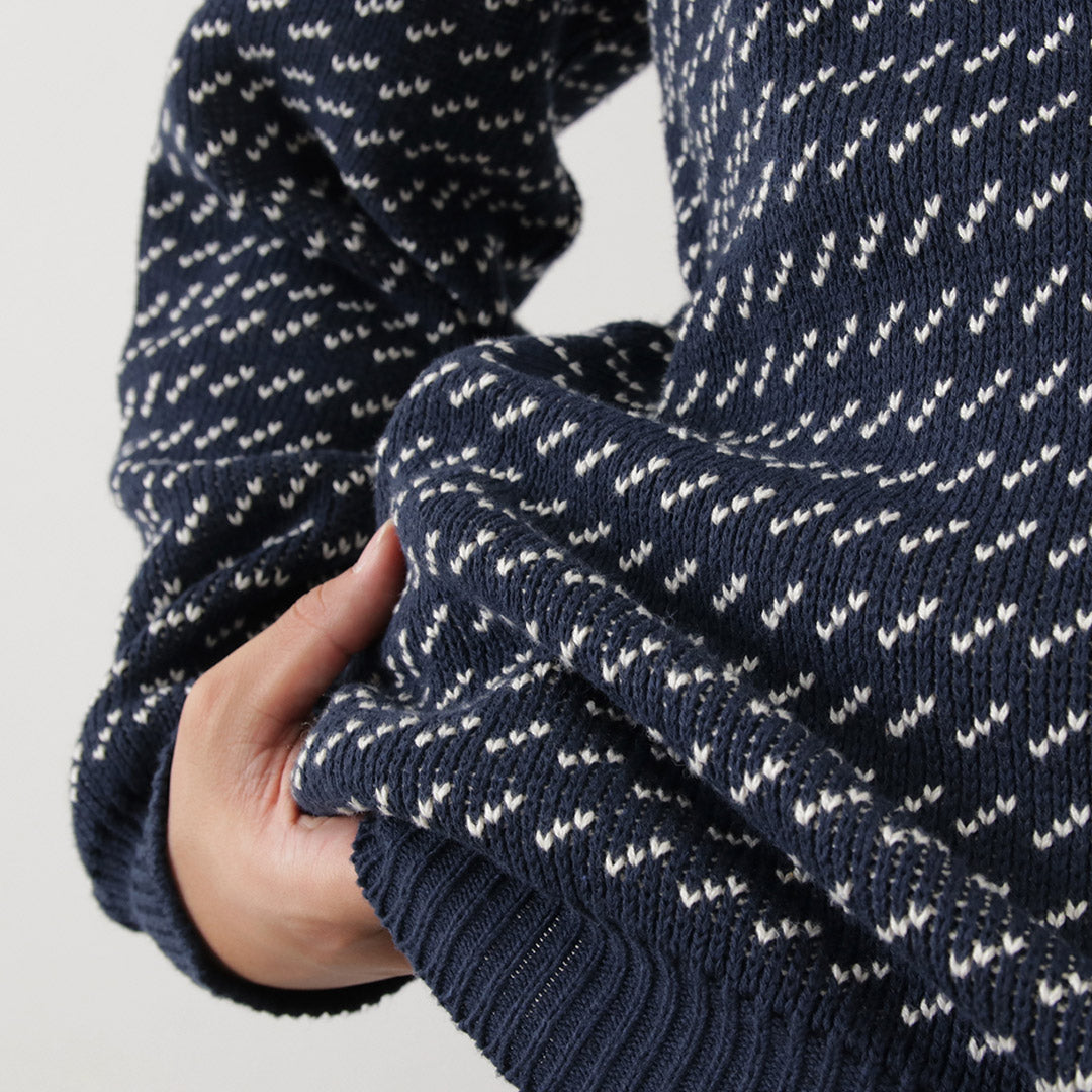 BINGHAMTON KNITTING COMPANY(ビンガムトンニッティングカンパニー) バーズアイ クルーニット