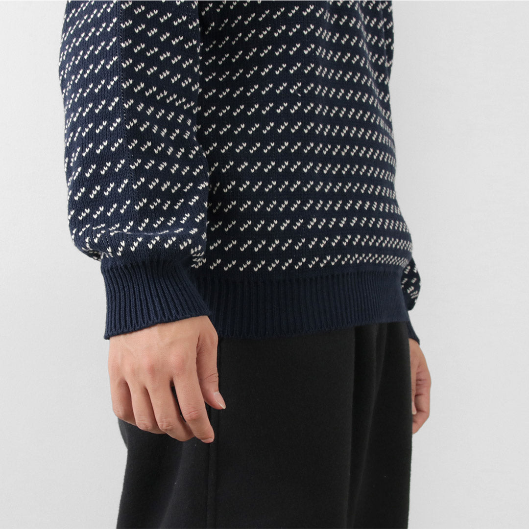 BINGHAMTON KNITTING COMPANY(ビンガムトンニッティングカンパニー) バーズアイ クルーニット