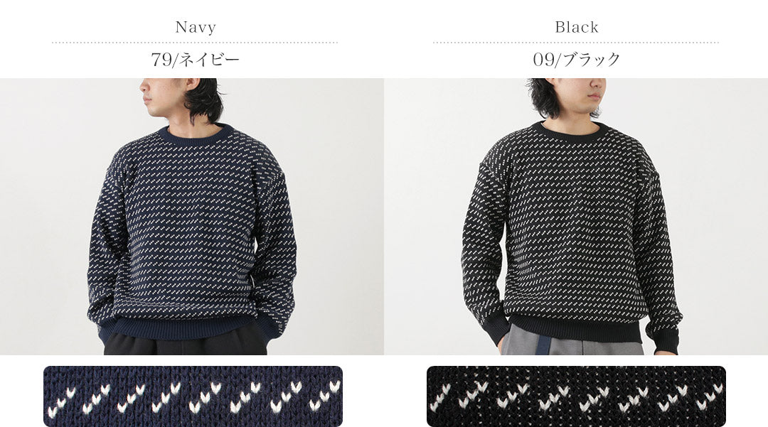 BINGHAMTON KNITTING COMPANY(ビンガムトンニッティングカンパニー) バーズアイ クルーニット