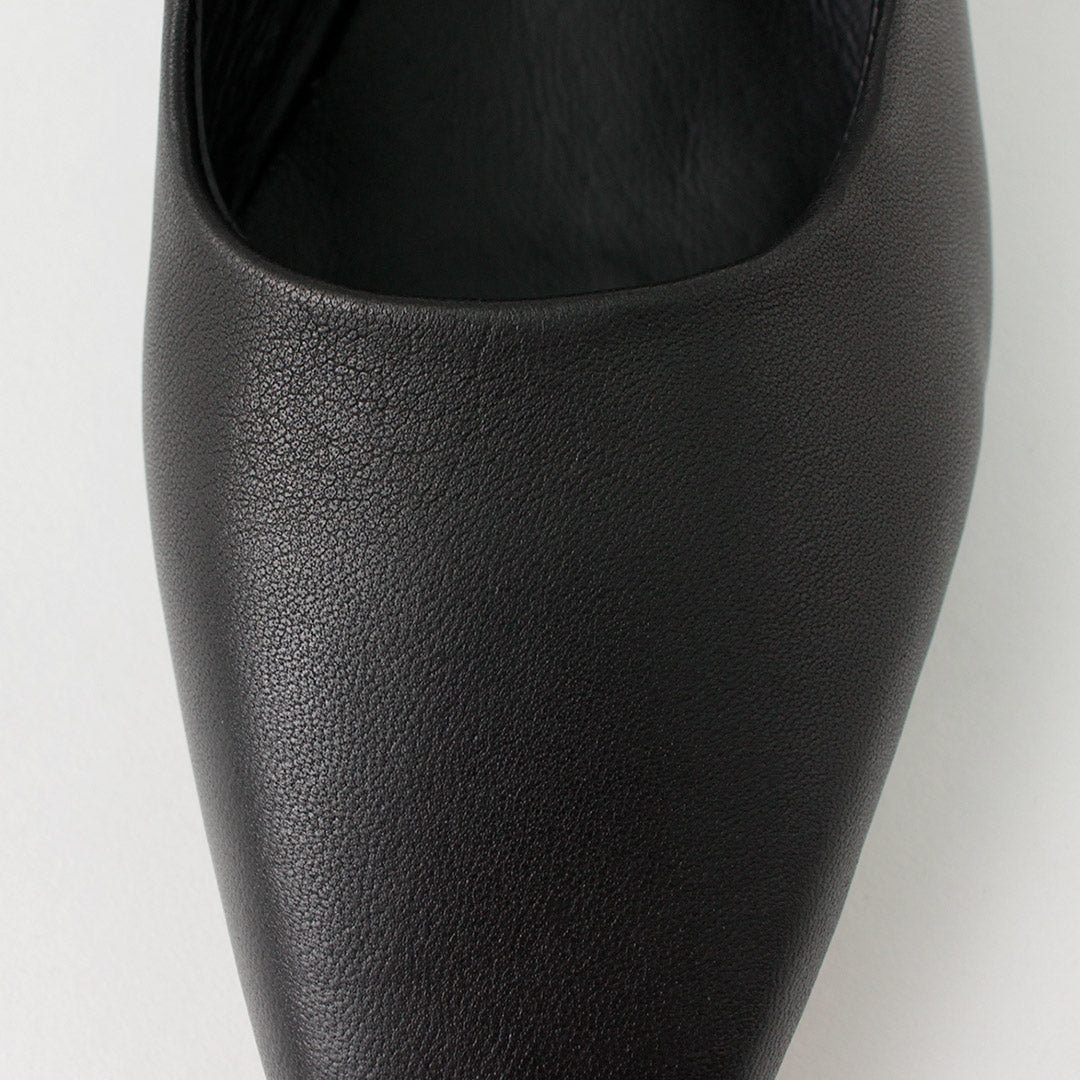 【30%OFF】REMME(レメ) ポインテッド スクエア ヒールパンプス