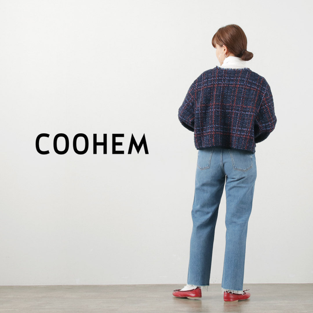 COOHEM(コーヘン) チェックツイード カーディガン