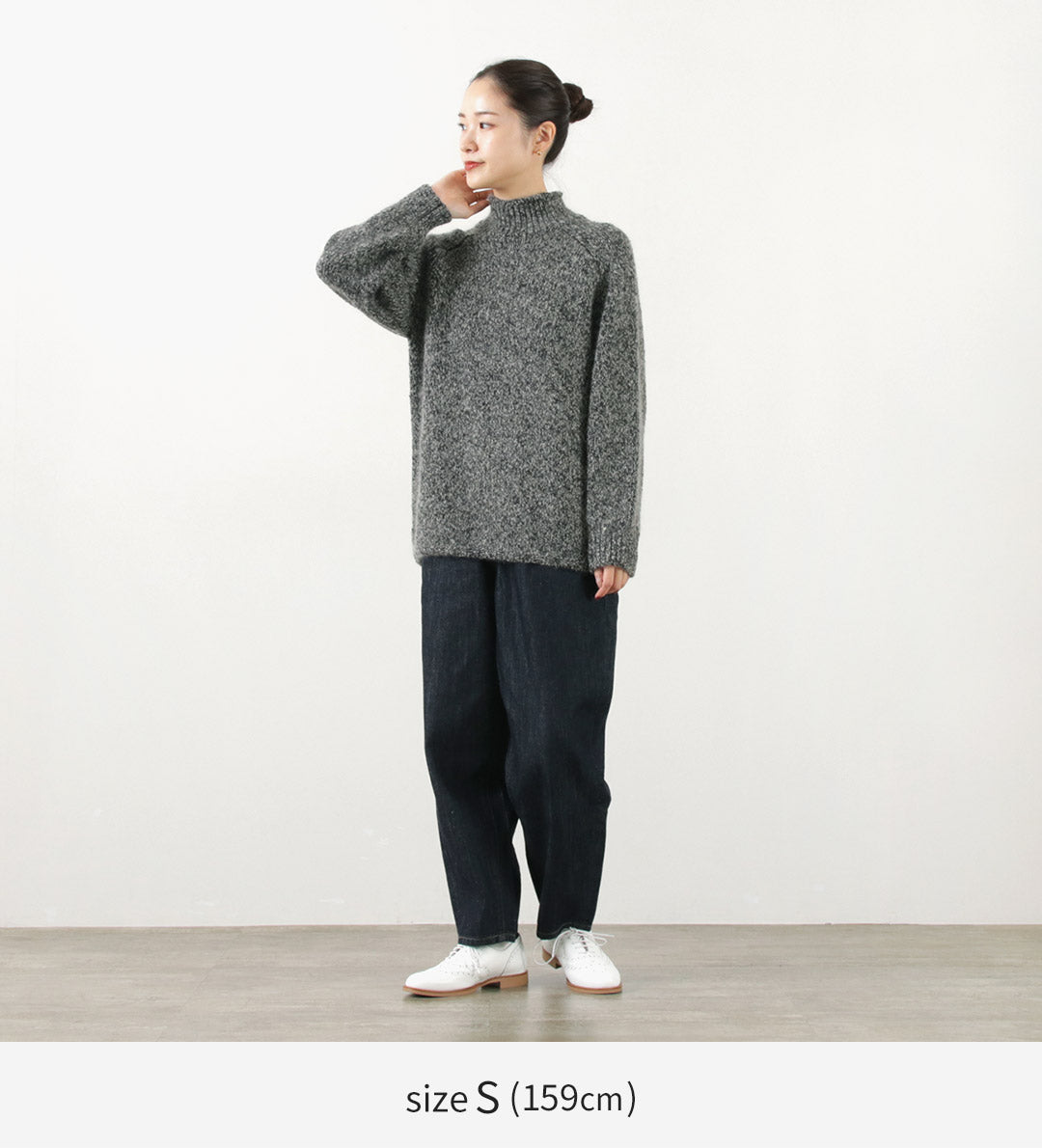 COOHEM(コーヘン) シルクモヘア メランジ ニット プルオーバー