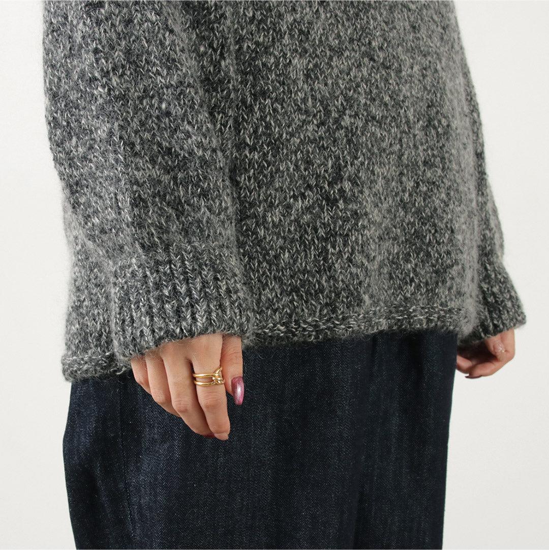 COOHEM(コーヘン) シルクモヘア メランジ ニット プルオーバー