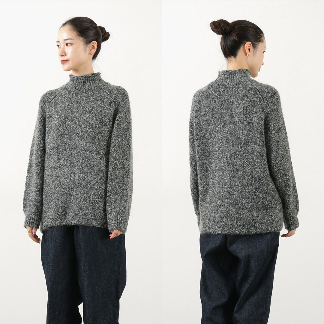 COOHEM(コーヘン) シルクモヘア メランジ ニット プルオーバー