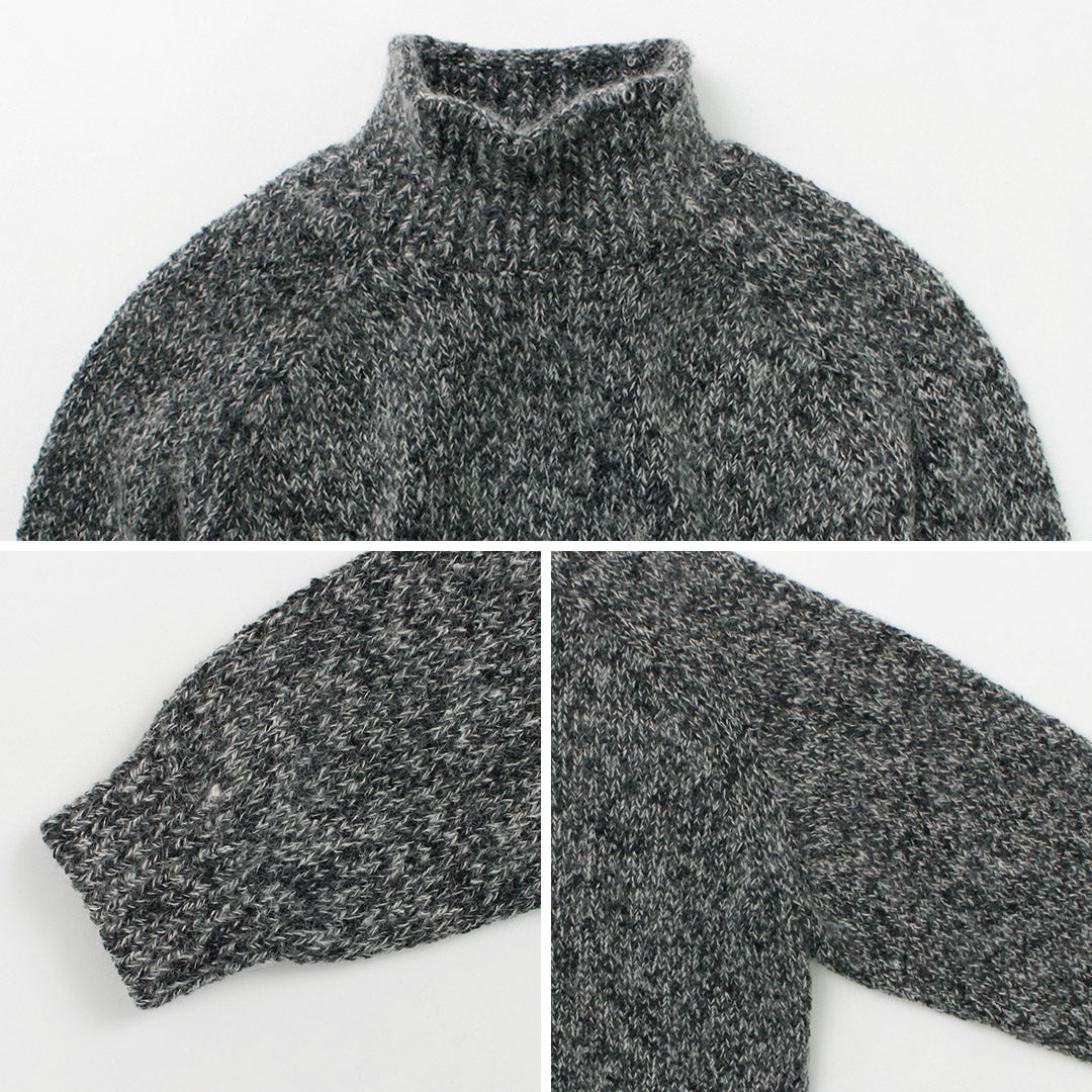 COOHEM(コーヘン) シルクモヘア メランジ ニット プルオーバー