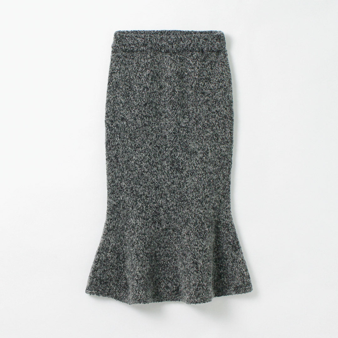 COOHEM(コーヘン) シルクモヘア メランジ ニット スカート