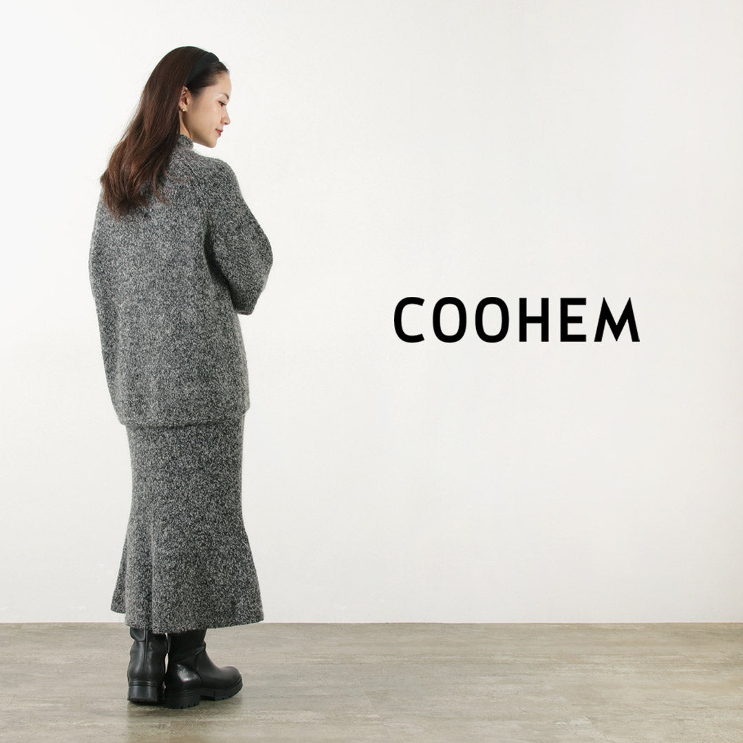 COOHEM(コーヘン) シルクモヘア メランジ ニット スカート