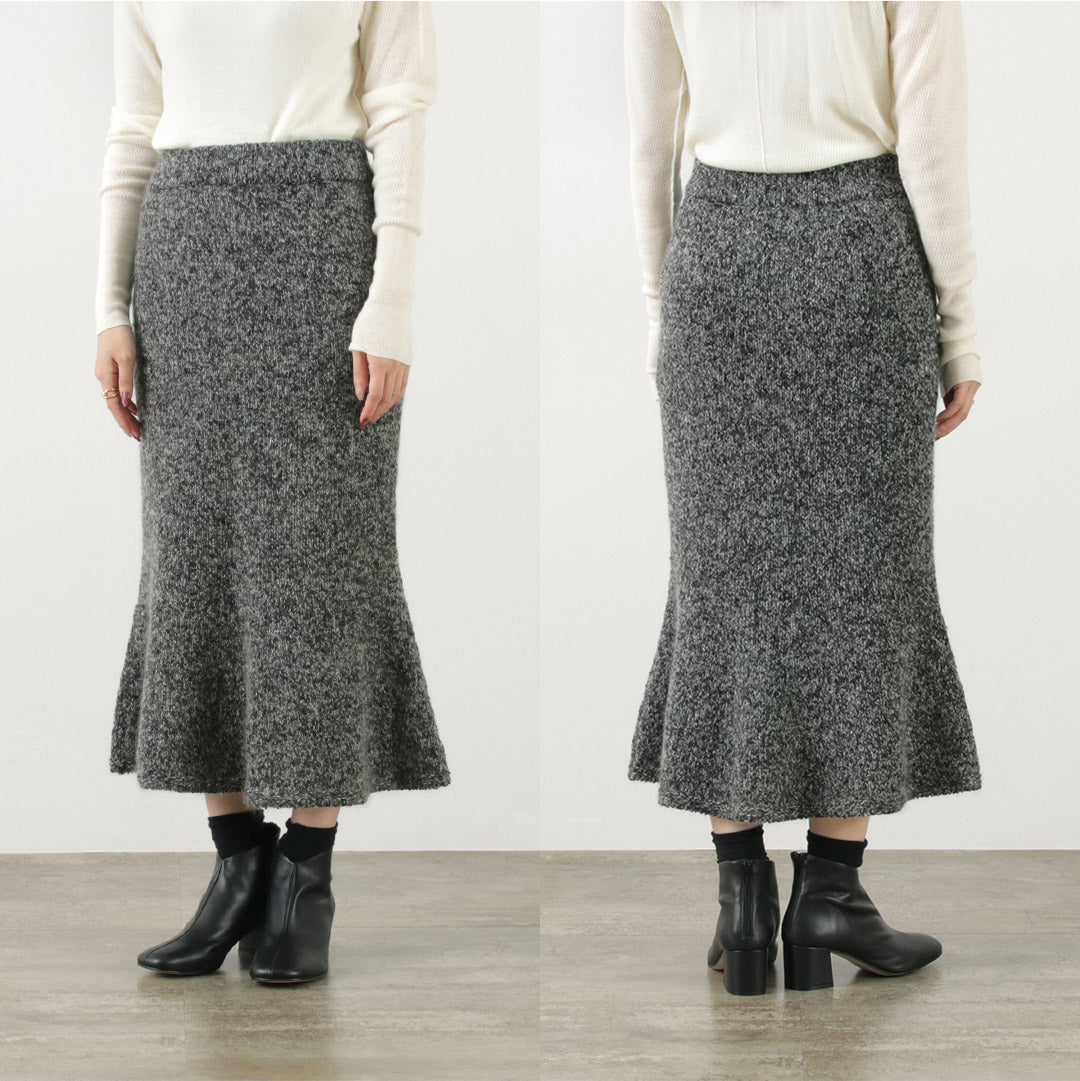 COOHEM(コーヘン) シルクモヘア メランジ ニット スカート