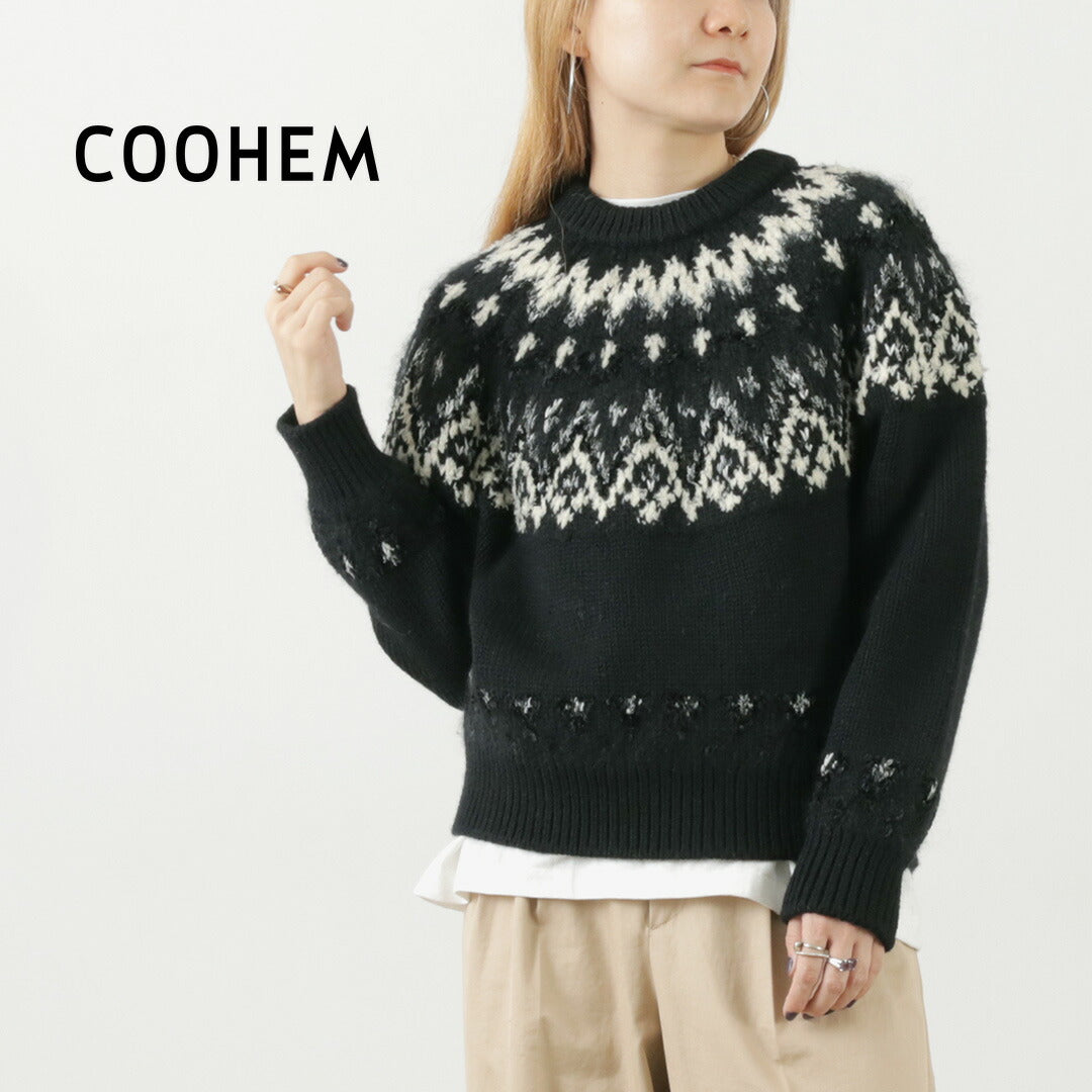 COOHEM(コーヘン) ノルディックニット プルオーバー