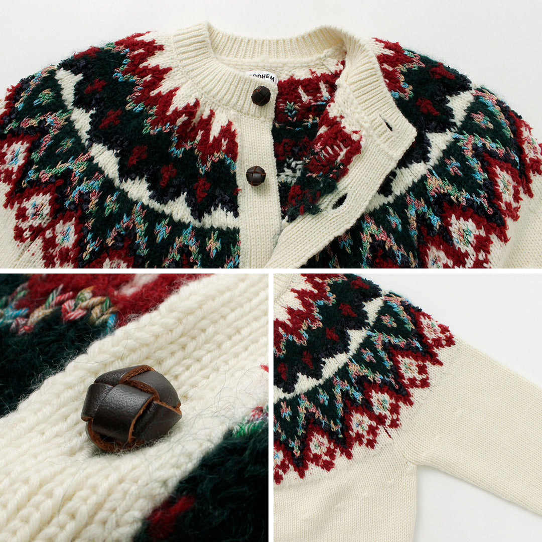 COOHEM(コーヘン) ノルディックニット カーディガン