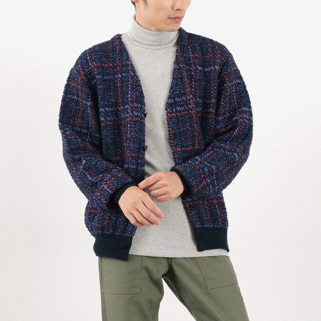 【30%OFF】COOHEM(コーヘン) チェック ツイード カーディガン