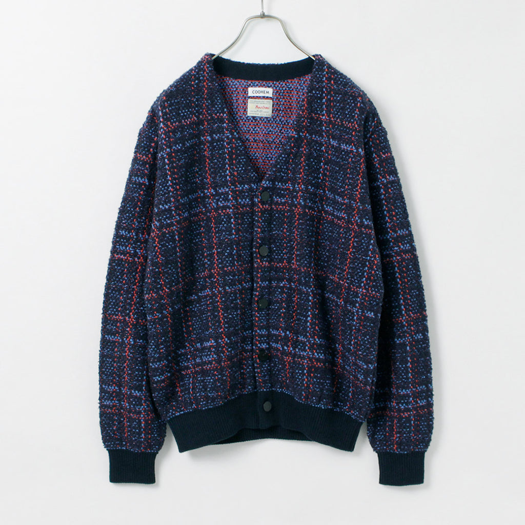 30％OFF】COOHEM（コーヘン） チェック ツイード カーディガン｜ROCOCO 