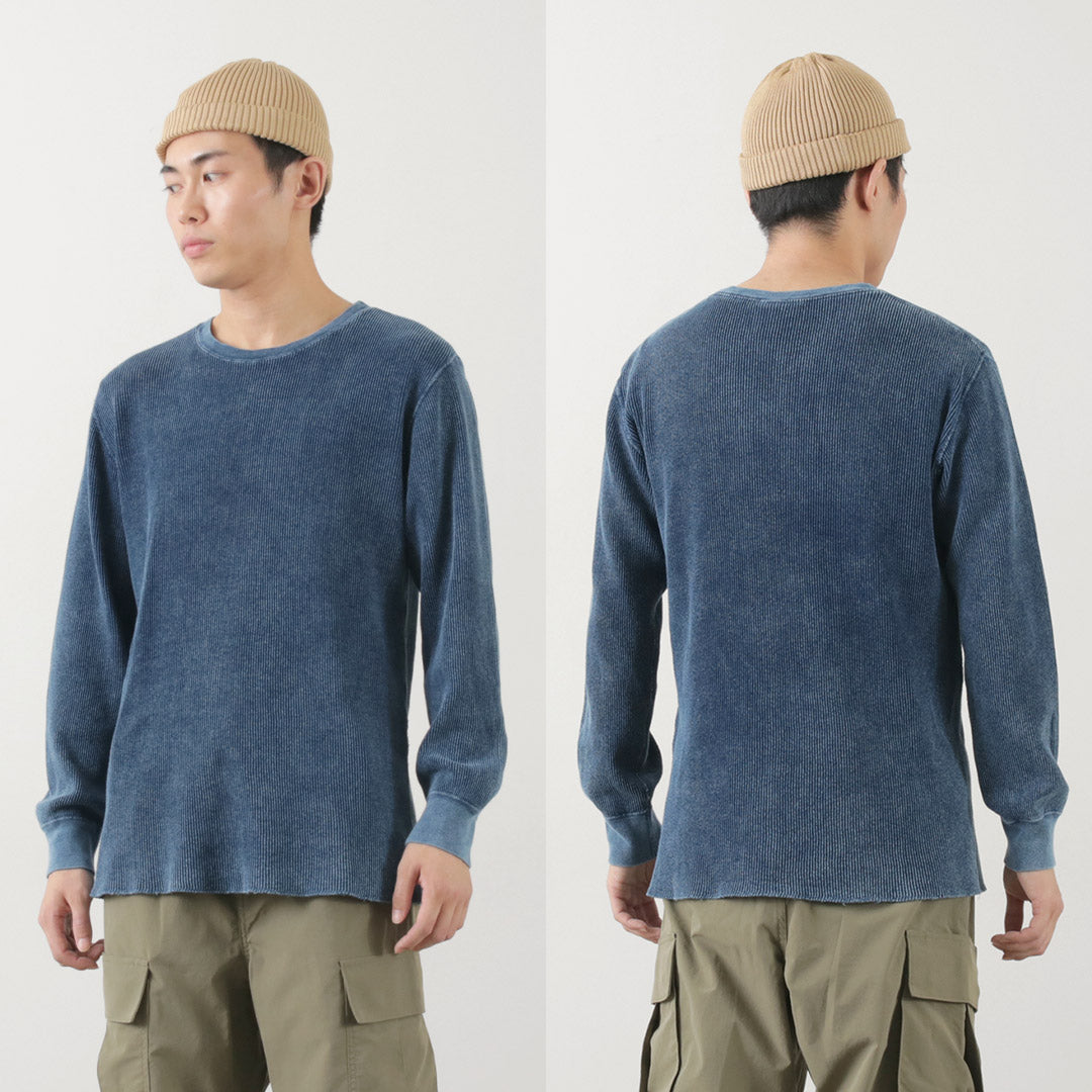 GOOD ON(グッドオン) インディゴ ロングスリーブ サーマルTシャツ