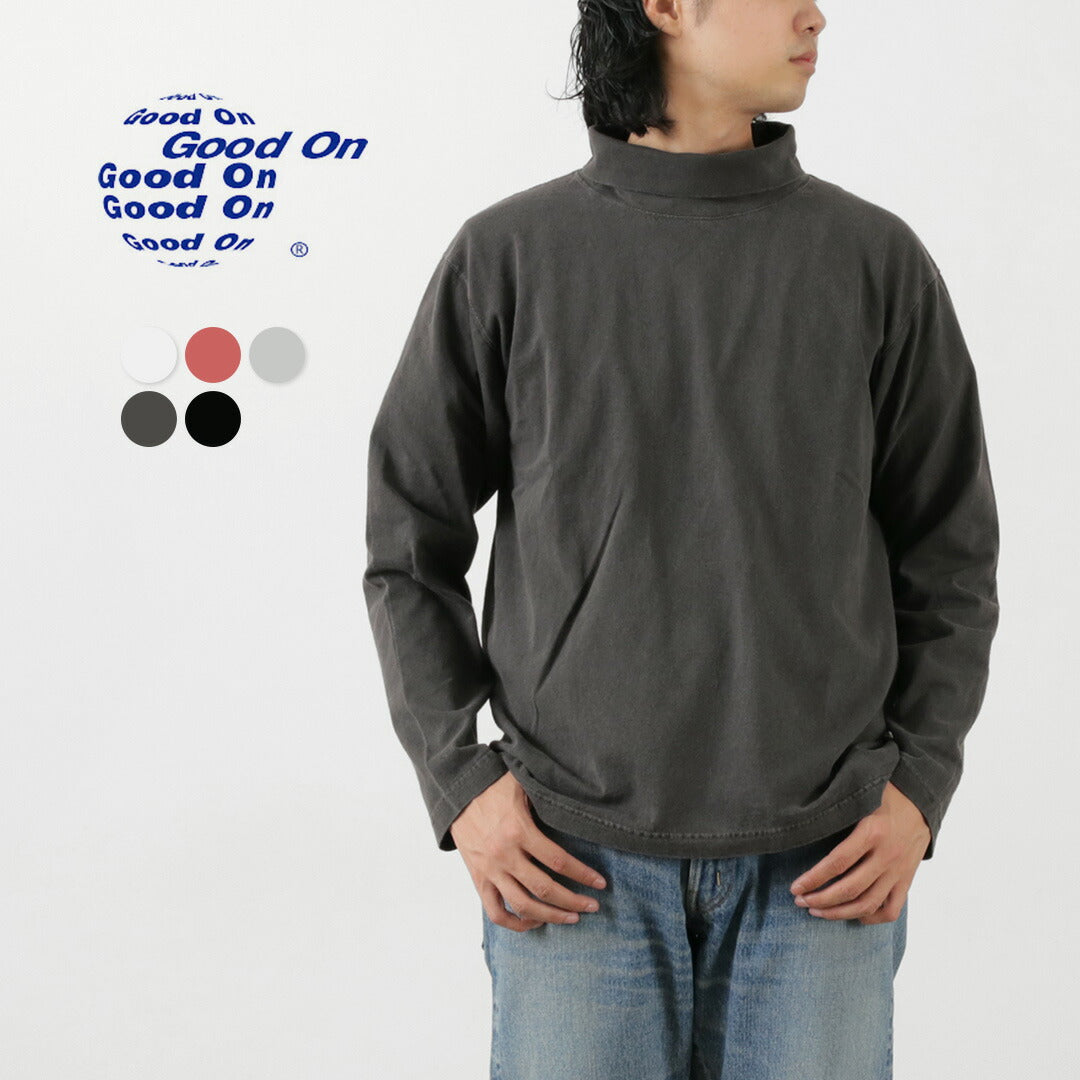 【30%OFF】GOOD ON(グッドオン) ロングスリーブ タートルネックTシャツ