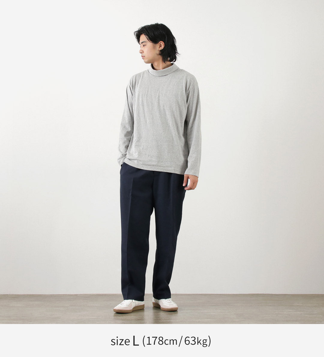 【30%OFF】GOOD ON(グッドオン) ロングスリーブ タートルネックTシャツ