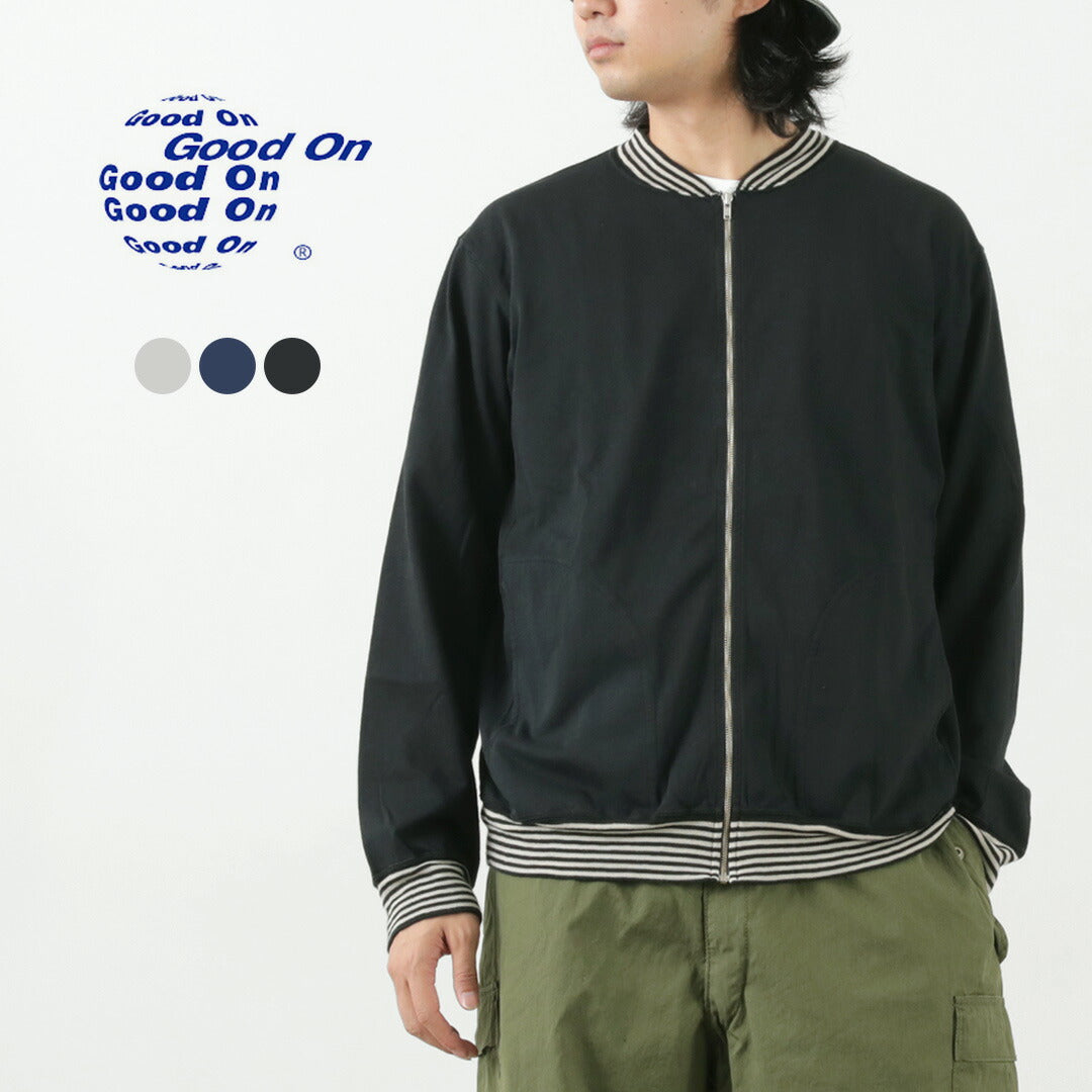 GOOD ON(グッドオン) ストライプリブ TEE トラックジャケット