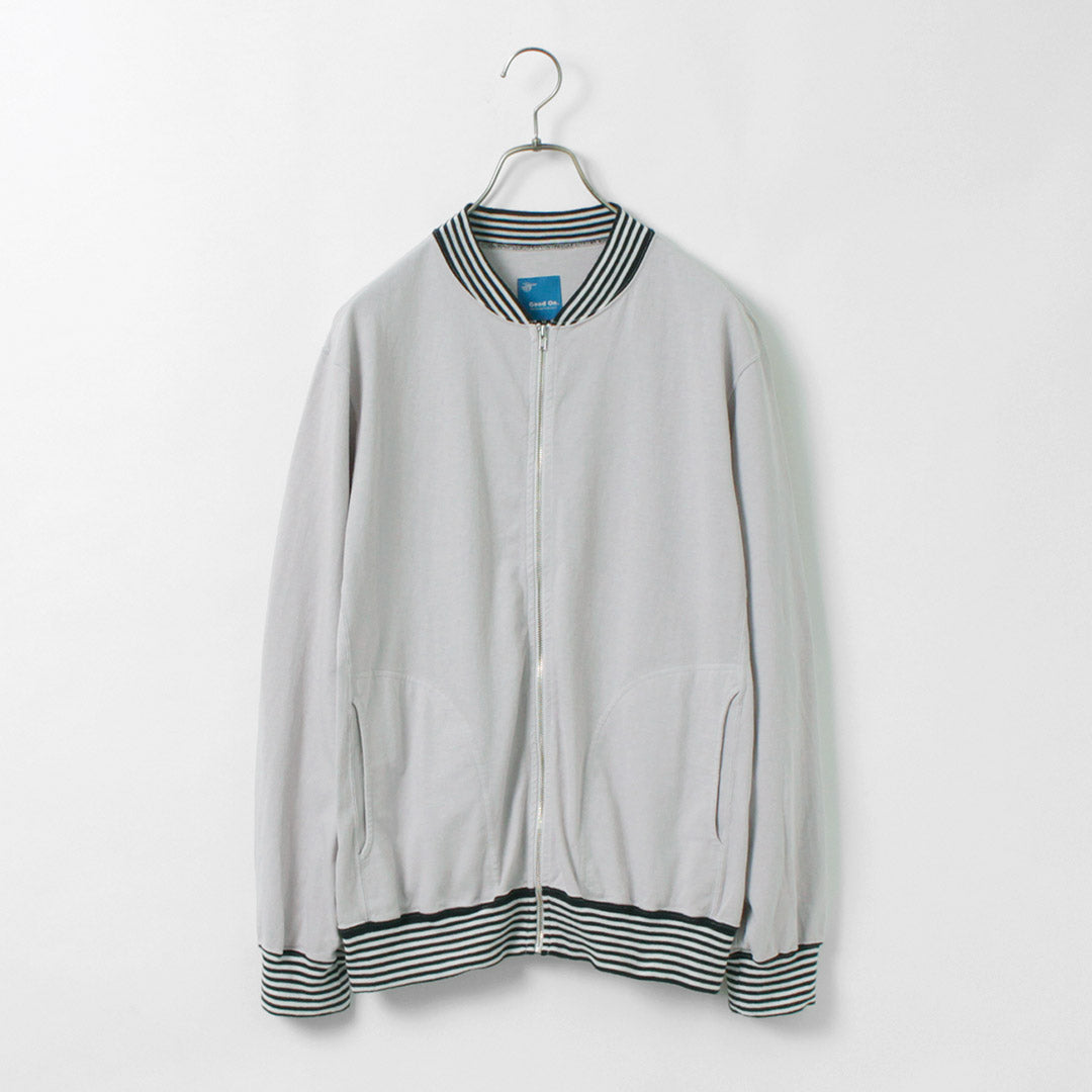 GOOD ON(グッドオン) ストライプリブ TEE トラックジャケット