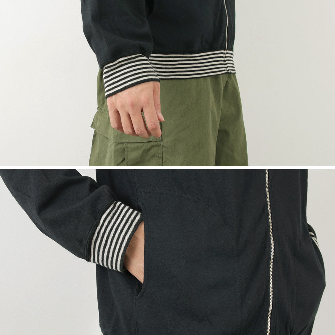 GOOD ON(グッドオン) ストライプリブ TEE トラックジャケット