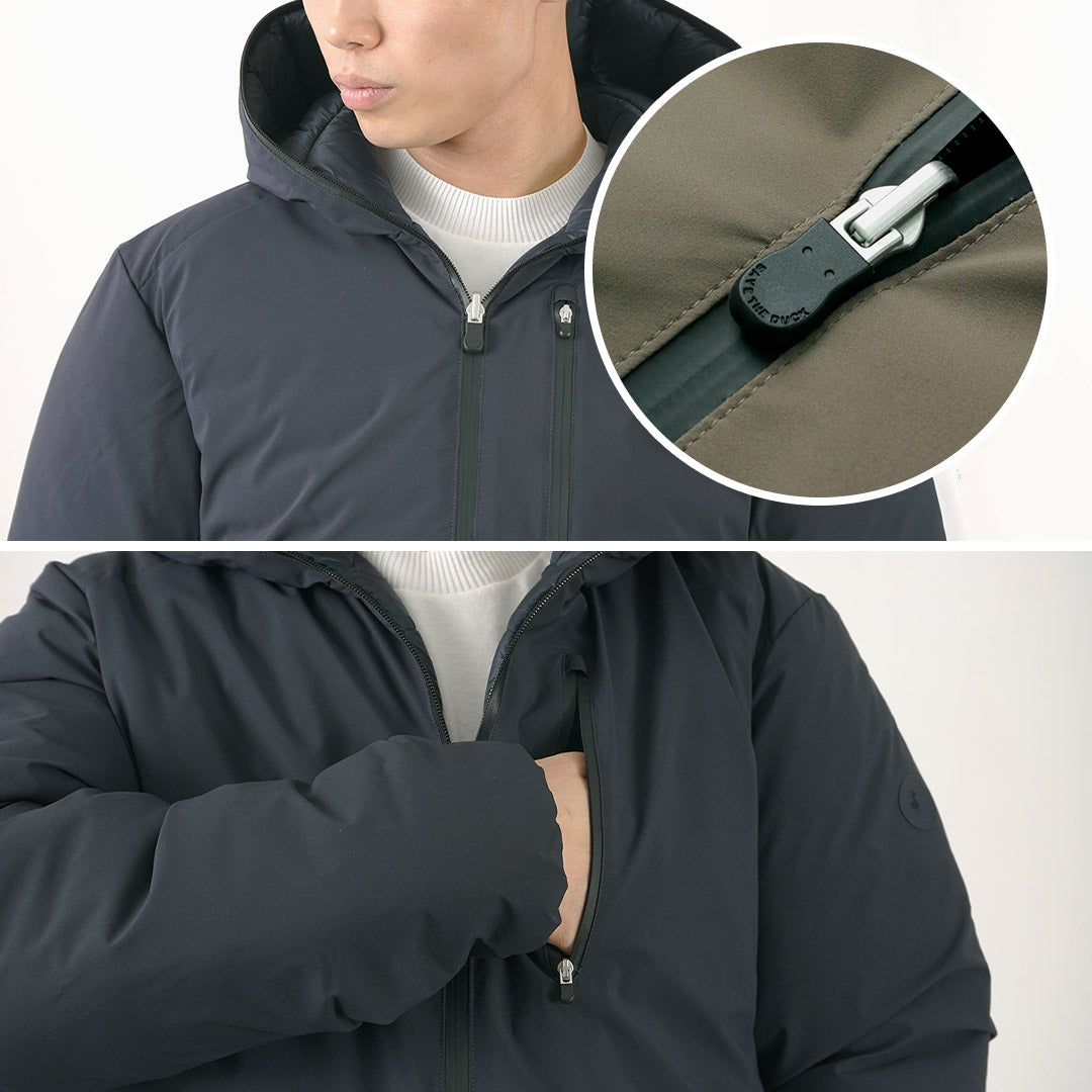 【30%OFF】SAVE THE DUCK(セーブザダック) エズラ シンセティックダウン リバーシブル フードジャケット