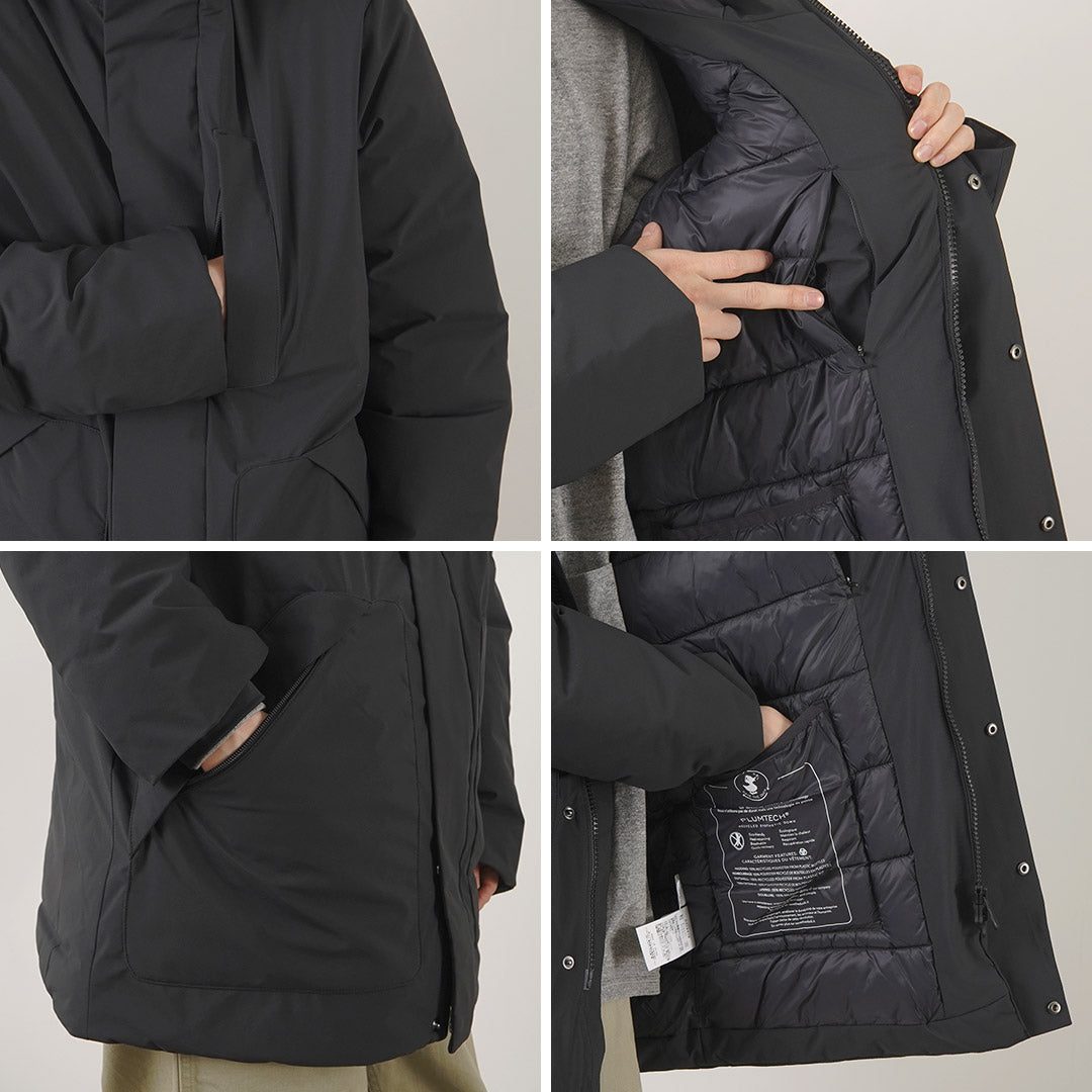 【30%OFF】SAVE THE DUCK(セーブザダック) フィリス シンセティックダウン フード ミドルジャケット
