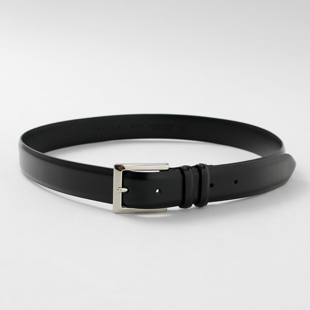 ORCIANI（オルチアーニ） カーフ クラシックレザーベルト / メンズ 本革 ビジネス ドレス フォーマル 3cm Calf classic  leather belt
