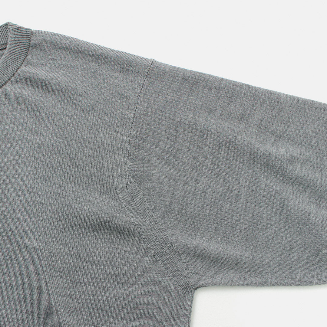 JOHN SMEDLEY(ジョンスメドレー) メリノウール 24ゲージ クルーネック ニット