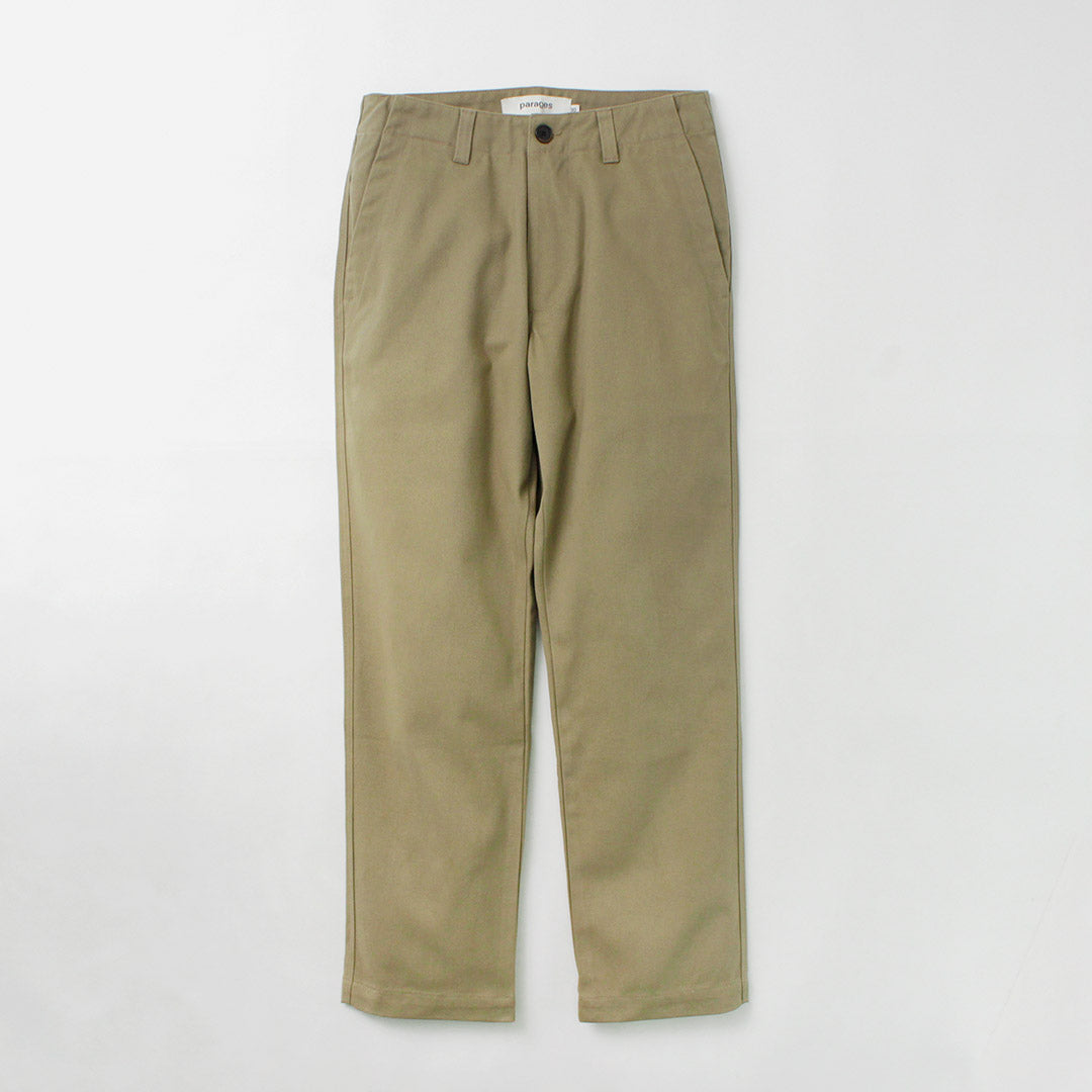 PARAGES（パハージ） ドックツイルパンツ / メンズ コットン チノパン トラウザー dock twill pants クリスマス プレゼント  ギフト