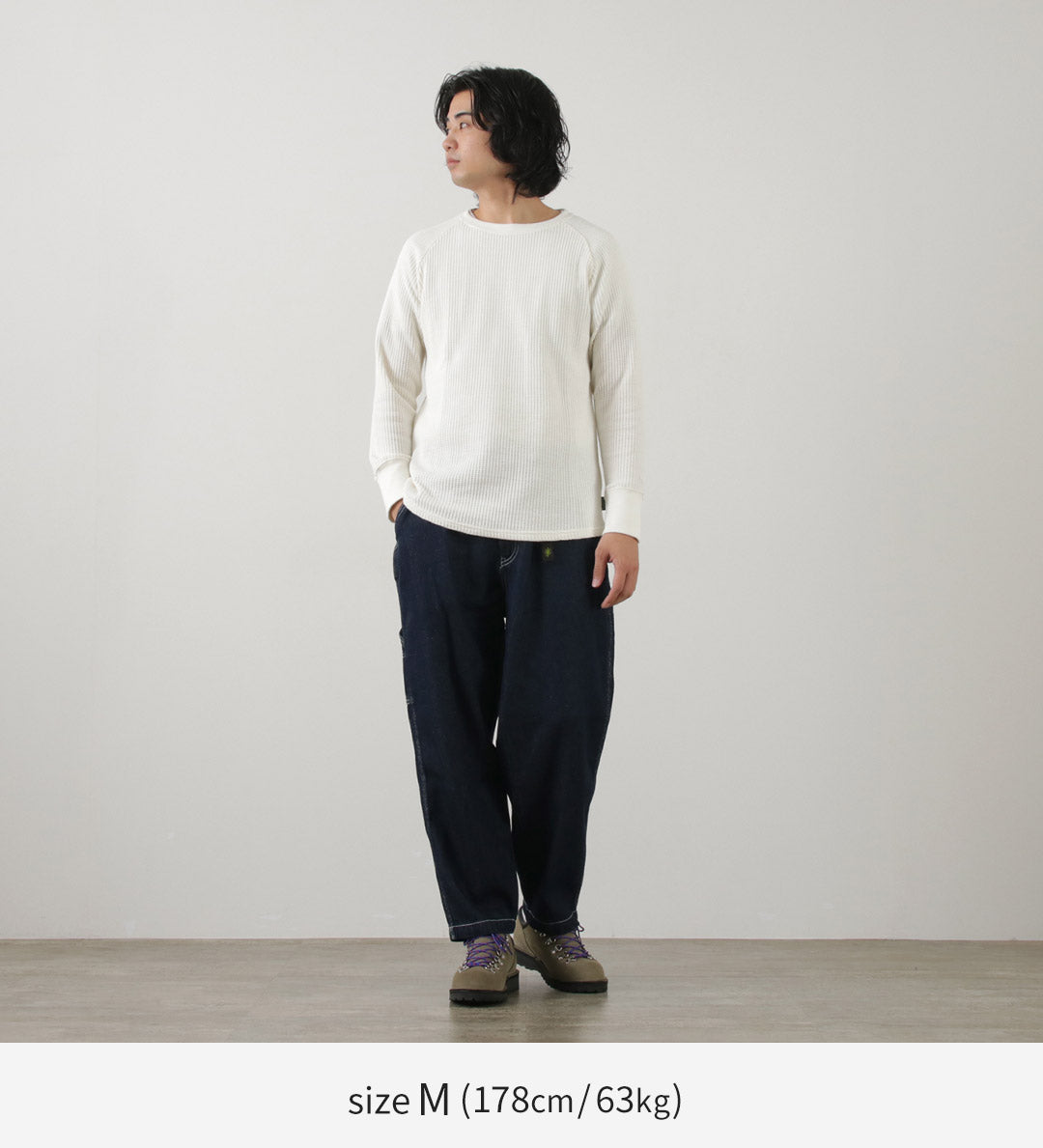 GOHEMP(ゴーヘンプ) 別注 ヘンプワッフル BASIC ラグランクルー