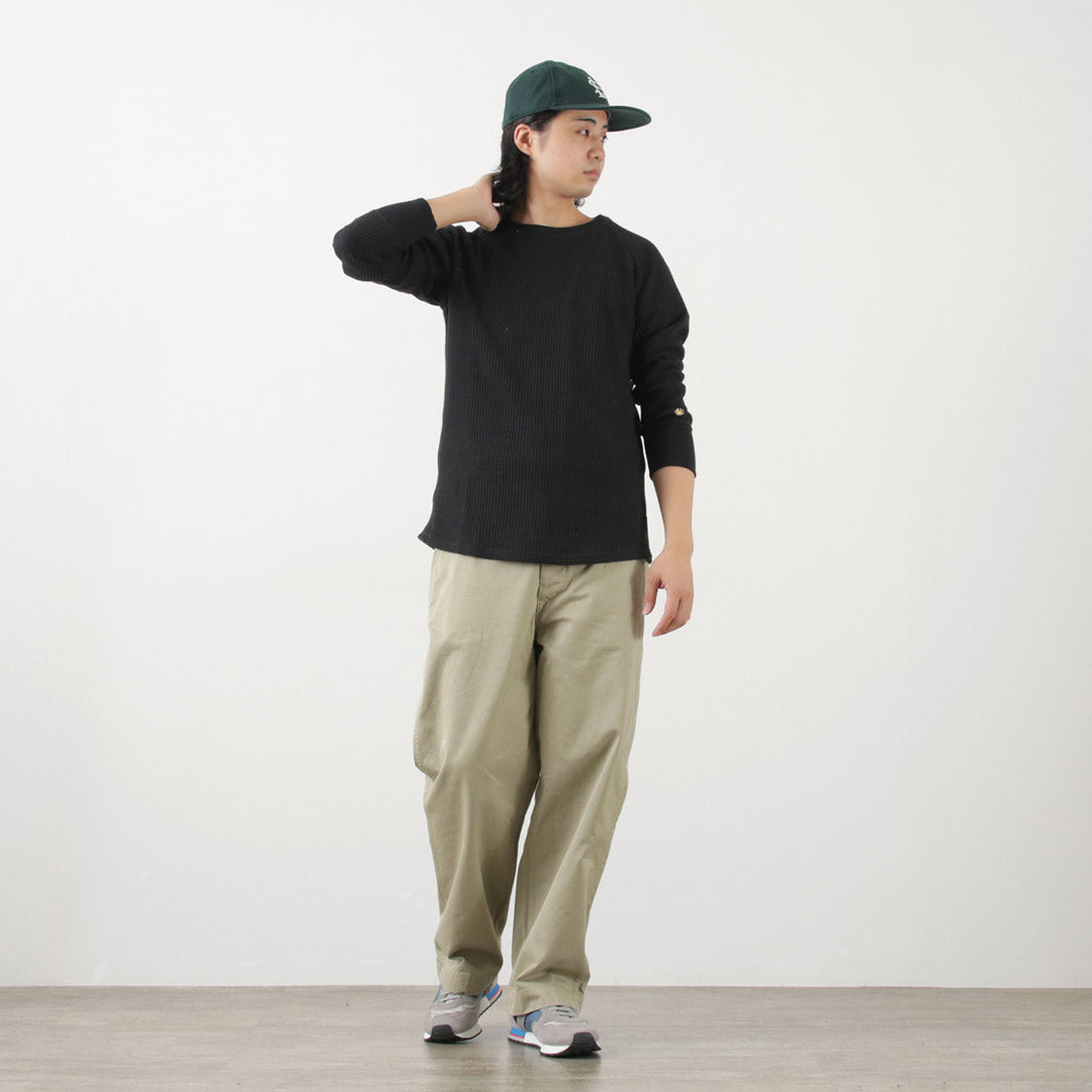 GOHEMP(ゴーヘンプ) 別注 ヘンプワッフル BASIC ラグランクルー