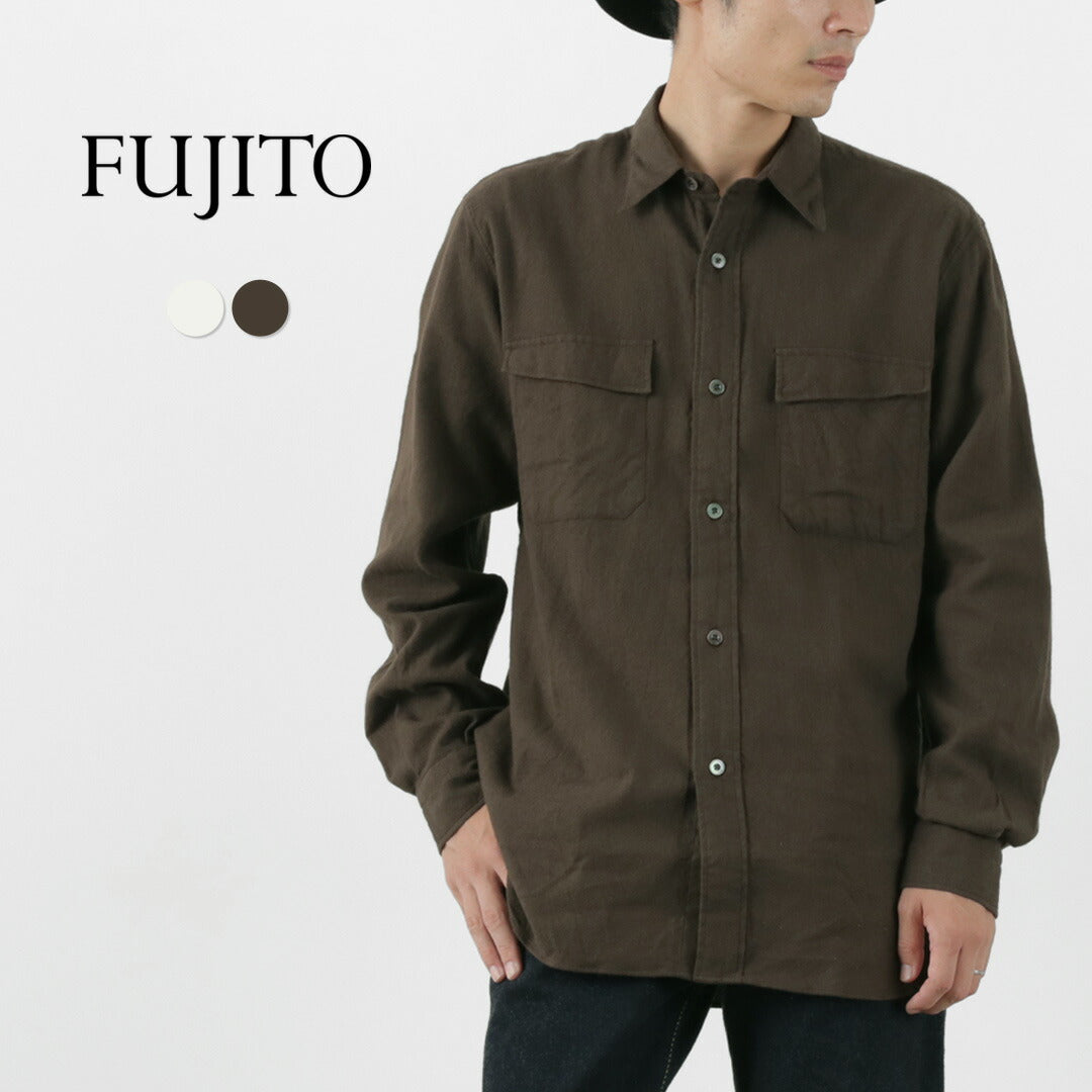 【50%OFF】FUJITO(フジト) ハイクシャツ