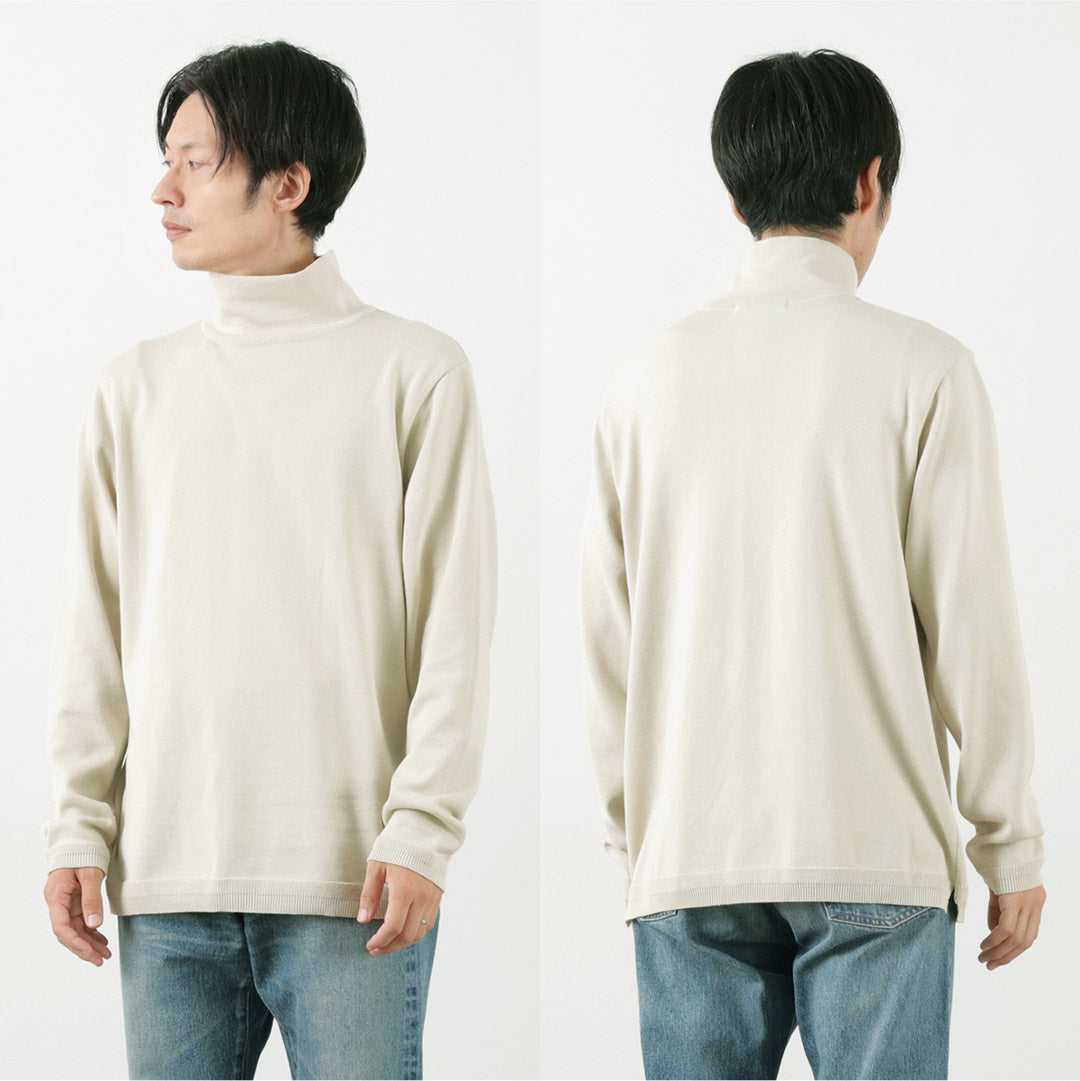 【30%OFF】FUJITO(フジト) タートルネックニット