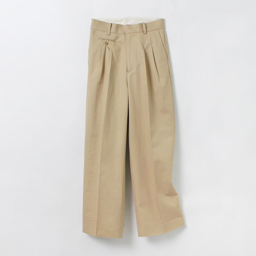 【50%OFF】THE FLATS(ザ フラッツ) ワイドパンツ チノ