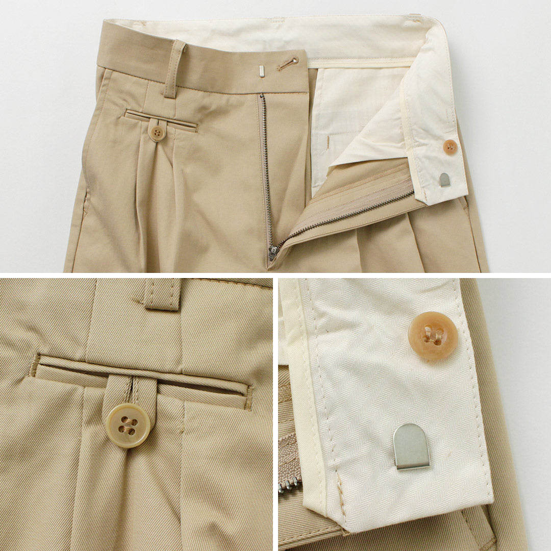 【50%OFF】THE FLATS(ザ フラッツ) ワイドパンツ チノ