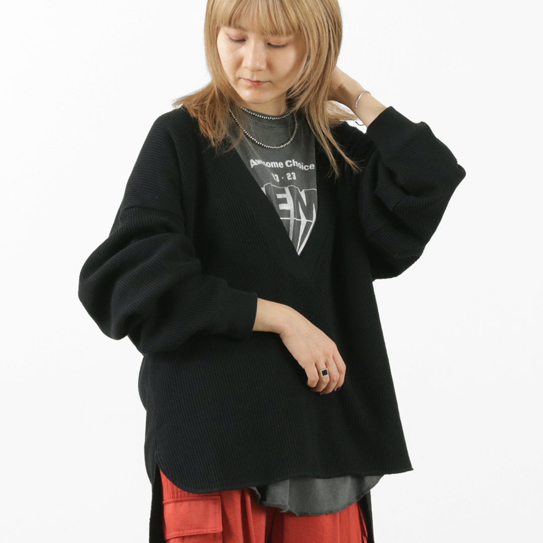 【50%OFF】THE FLATS(ザ フラッツ) サーマル Vネック