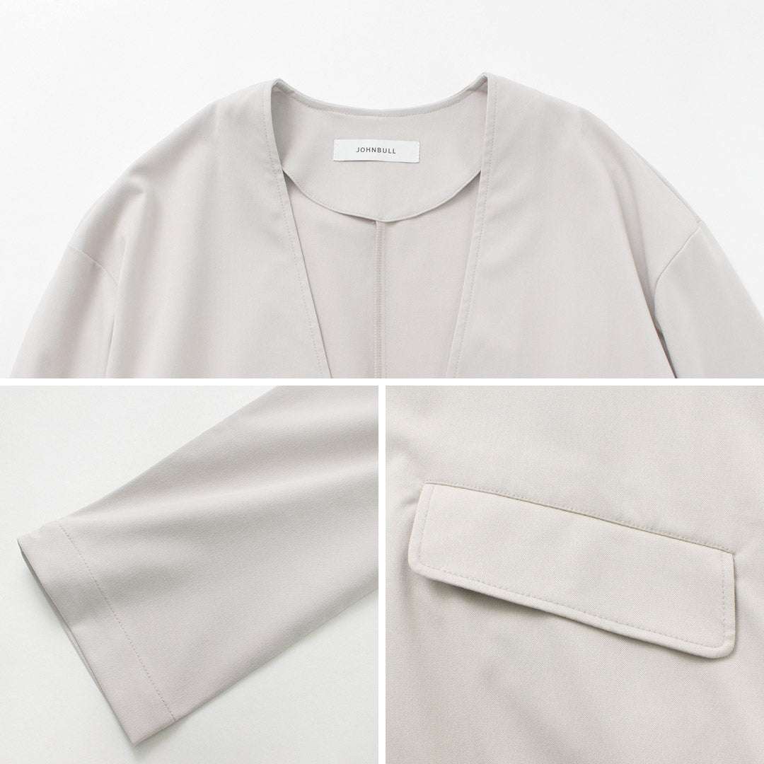 【50%OFF】JOHNBULL(ジョンブル) 37.5 ノーカラー ZIP ジャケット