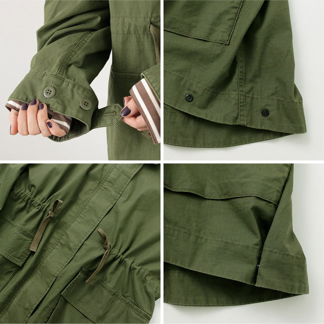 【30%OFF】JOHNBULL(ジョンブル) 硫化 リップ ミリタリーモッズコート