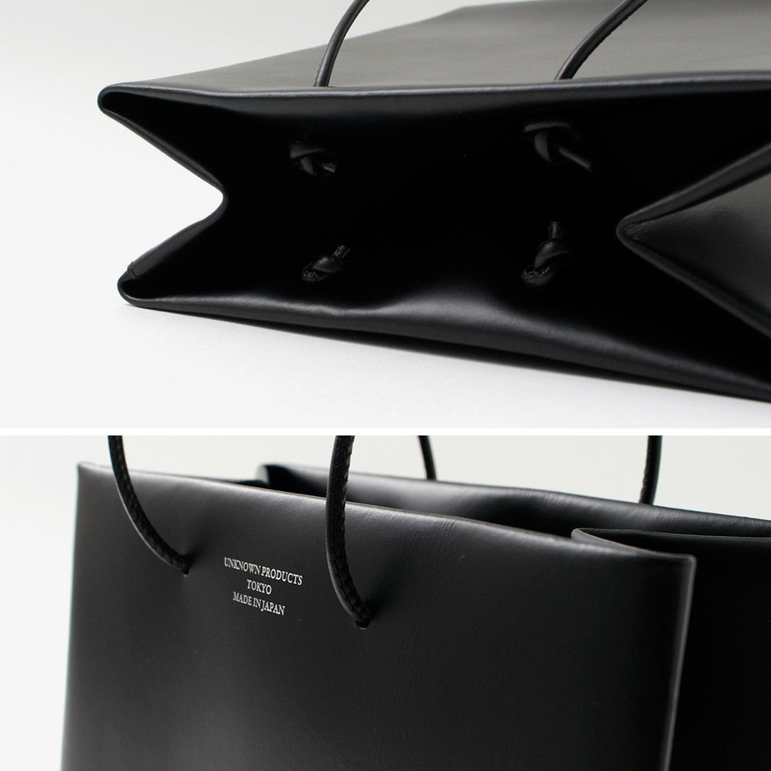UNKNOWN PRODUCTS(アンノウンプロダクツ) レザー ペーパーバッグ