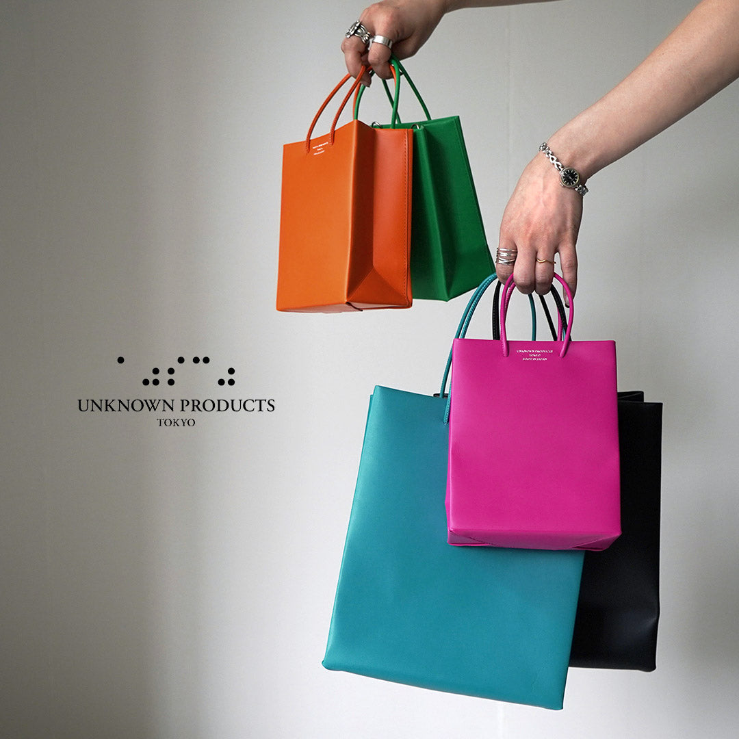 UNKNOWN PRODUCTS(アンノウンプロダクツ) レザー ペーパーバッグ ミニ