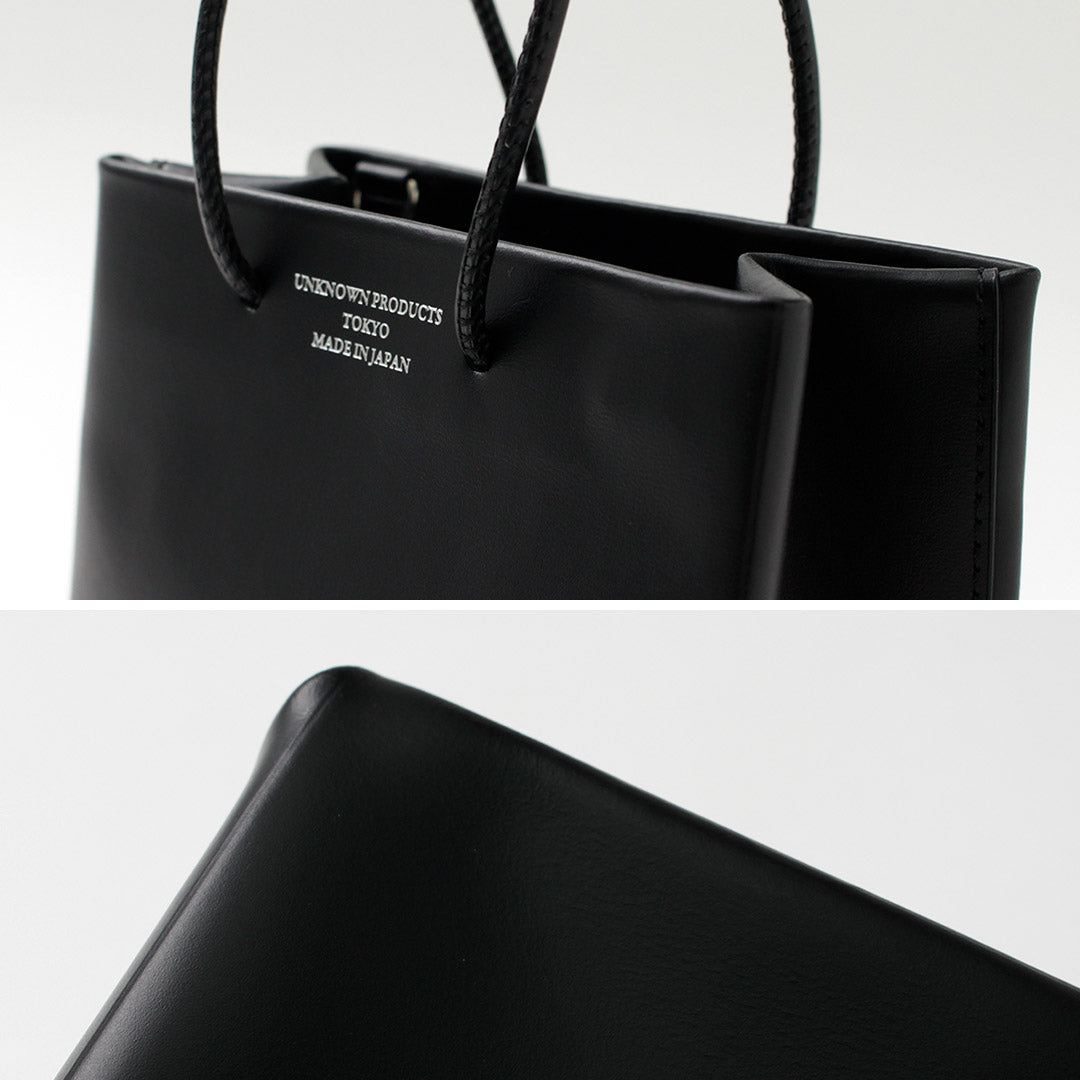 UNKNOWN PRODUCTS(アンノウンプロダクツ) レザー ペーパーバッグ ミニ