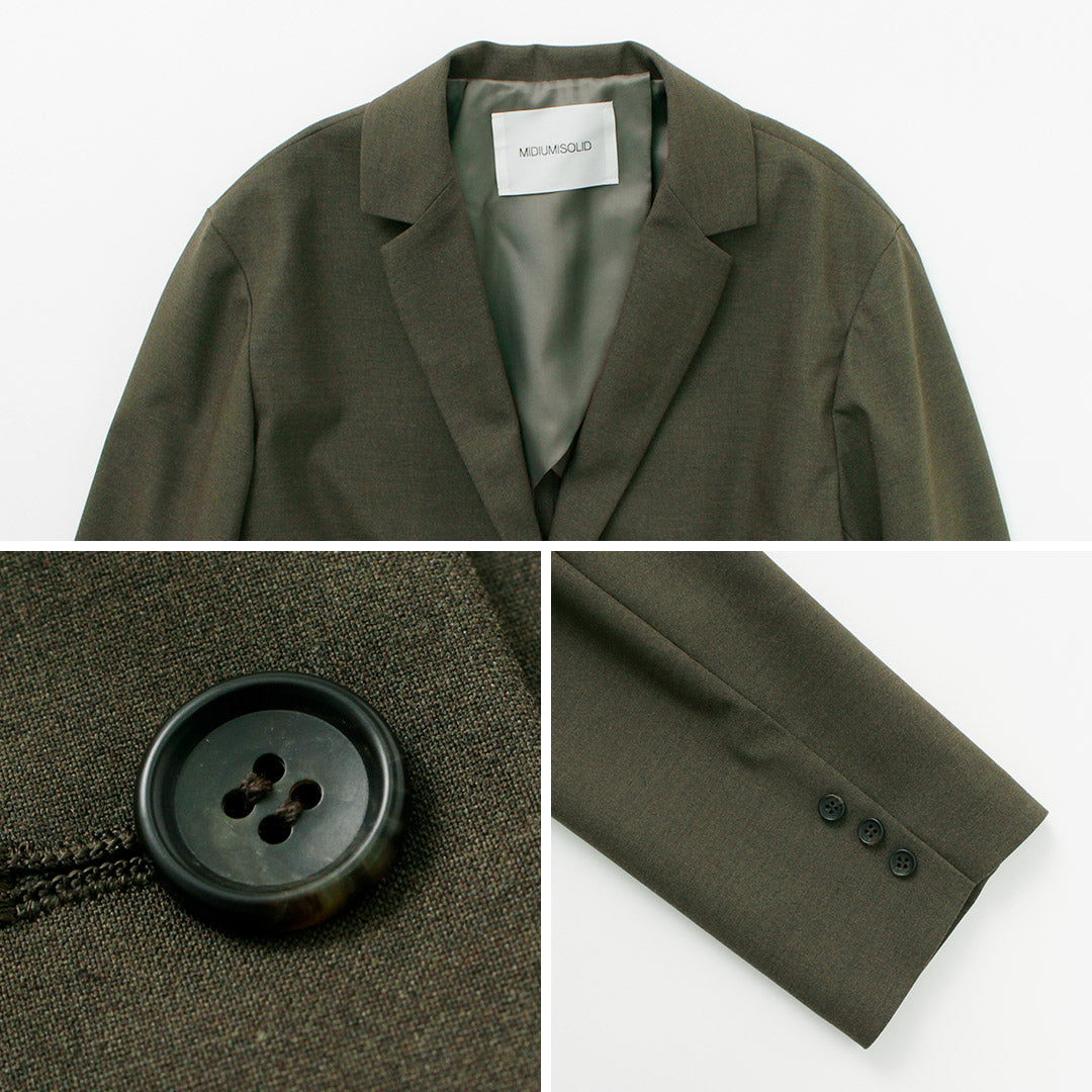 【30%OFF】MIDIUMISOLID(ミディウミソリッド) テーラード ジャケット
