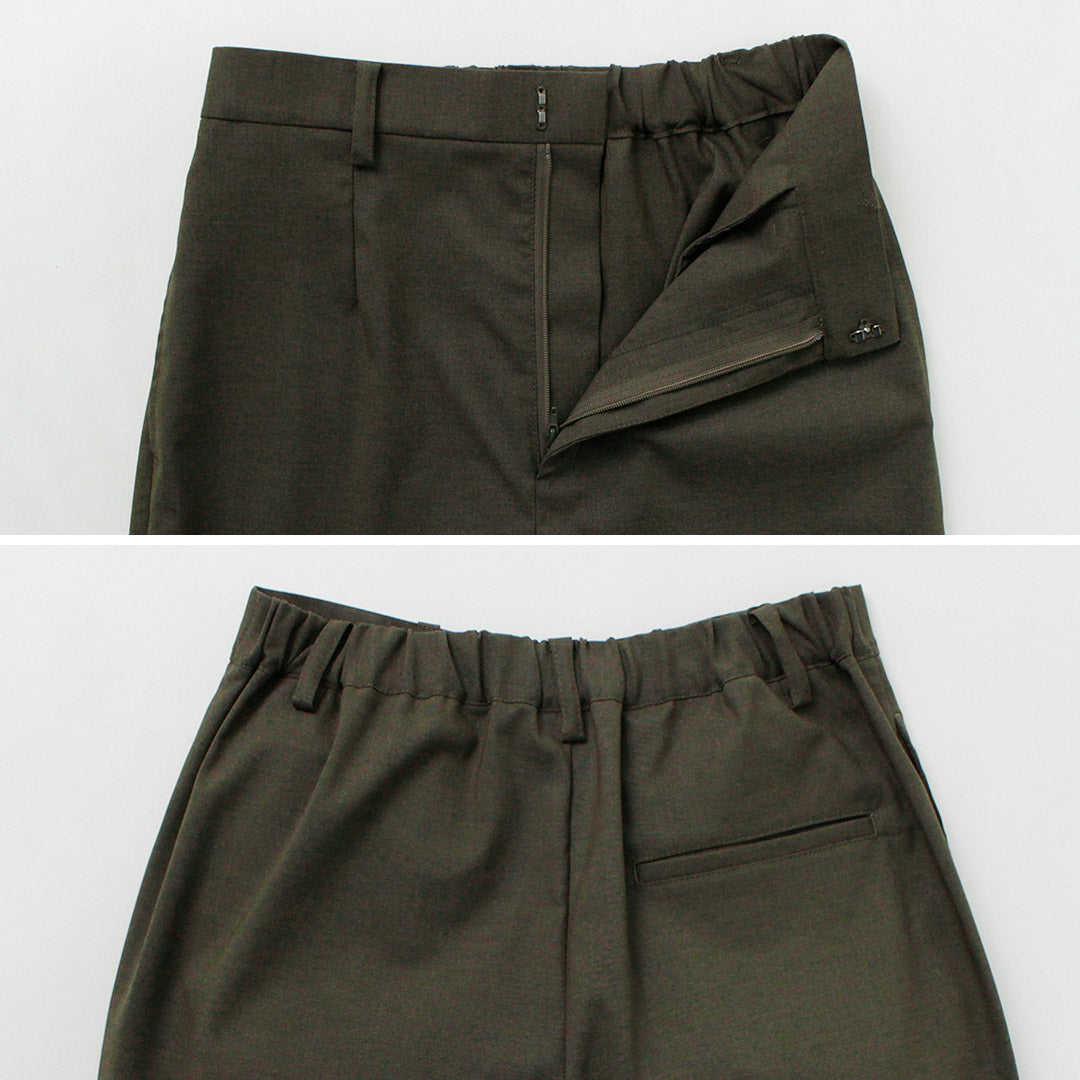 【50%OFF】MIDIUMISOLID(ミディウミソリッド) ハイウェスト フレアパンツ