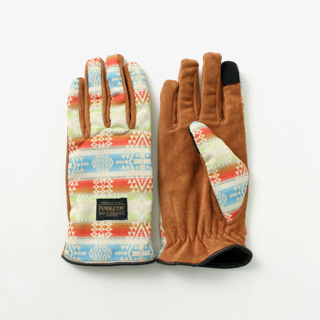 【30％OFF】PENDLETON（ペンドルトン） コーデュロイグローブ レディース / 手袋 ネイティブ柄 フリース スマホ対応 CORDUROY  GLOVE LADIES【セール】