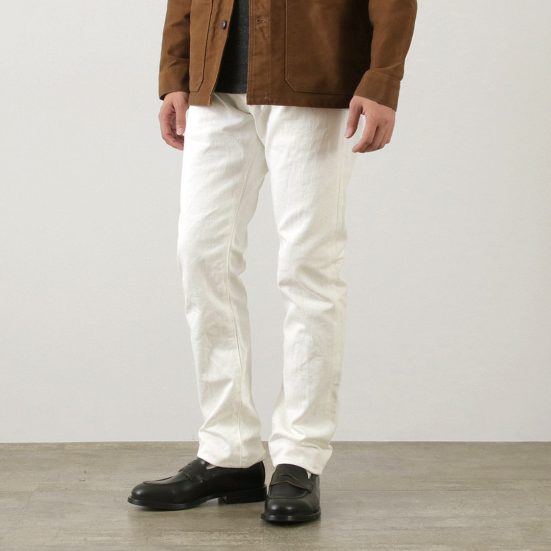 FOB FACTORY(FOBファクトリー) F1153 ホワイトデニム 60ツイル 5P