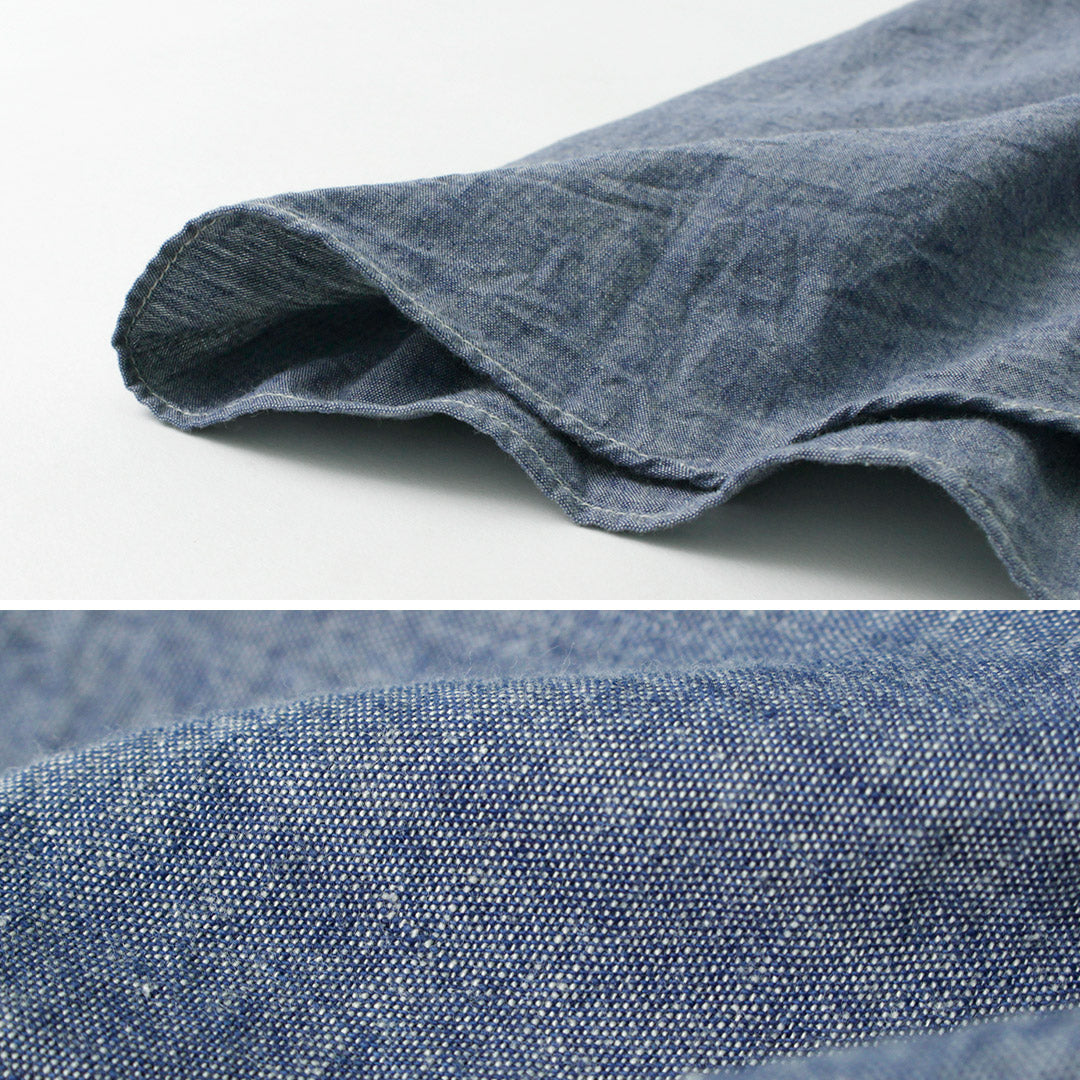 FOB FACTORY(FOBファクトリー) F3494 シャンブレー ワークシャツ