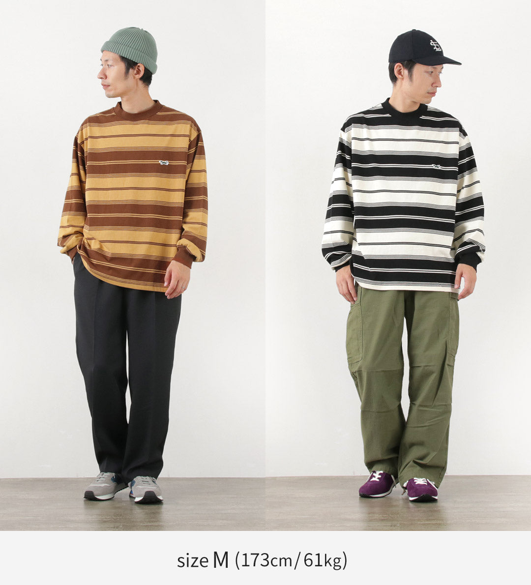 【50%OFF】THE FOX(ザ フォックス) フォックス ボーダー クルーネック ロングスリーブ Tシャツ