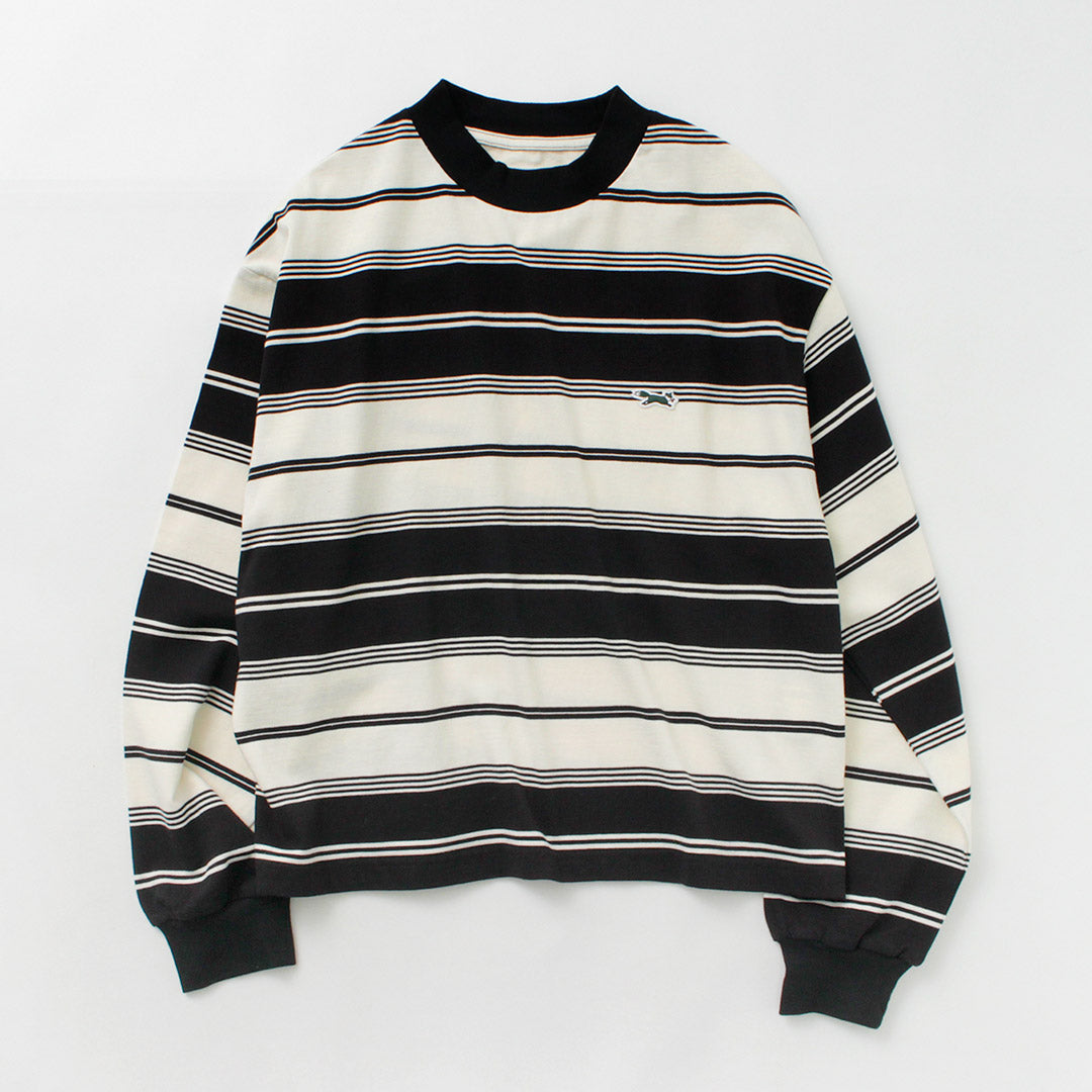 【50%OFF】THE FOX(ザ フォックス) フォックス ボーダー クルーネック ロングスリーブ Tシャツ