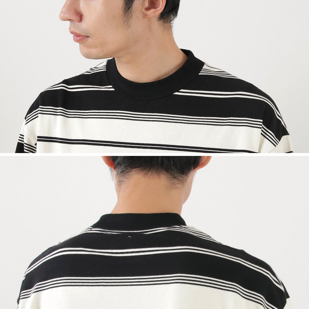【50%OFF】THE FOX(ザ フォックス) フォックス ボーダー クルーネック ロングスリーブ Tシャツ